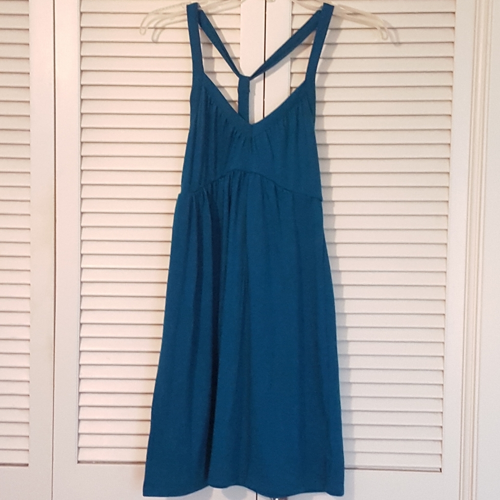 Teal long tank